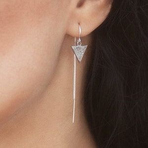 Diamond Triangle Earring Threaders Triangle