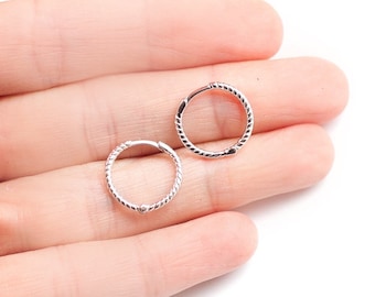 Hoop Earring Sterling Silver 15mm