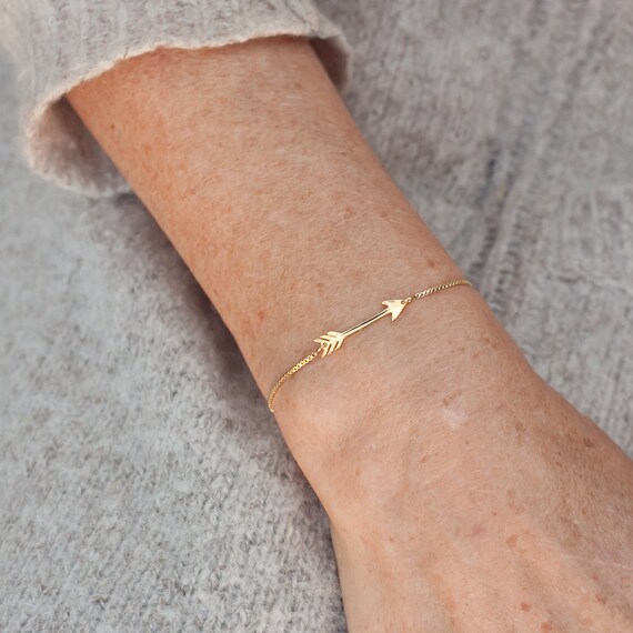 Gold/silver 925 Sterling Silver Arrow Braceletarrow Bracelet 