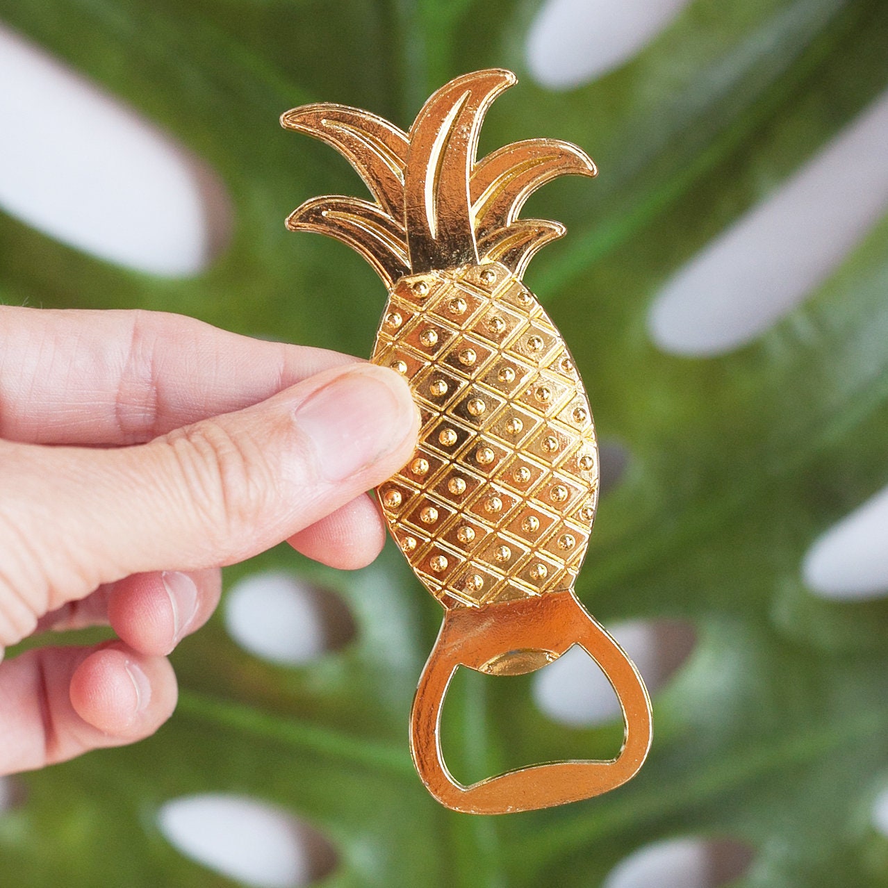Pineapple Bottle Opener Gift Idea Gold Happy - Etsy