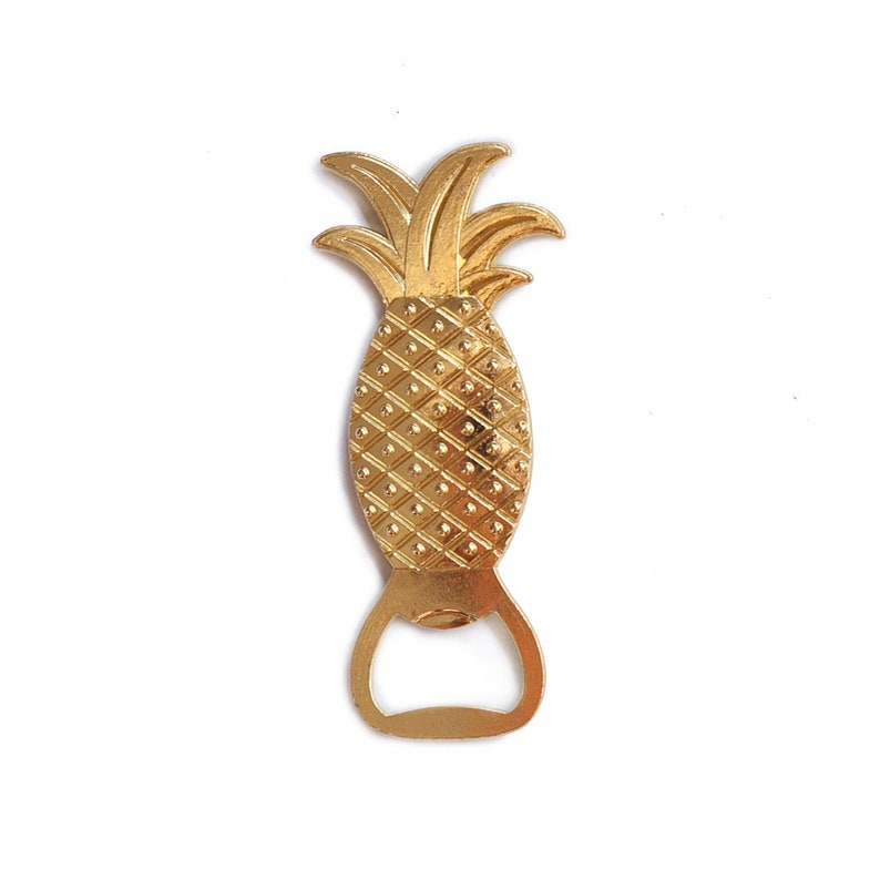 Pineapple Bottle Opener Gift Idea Gold Happy image 4