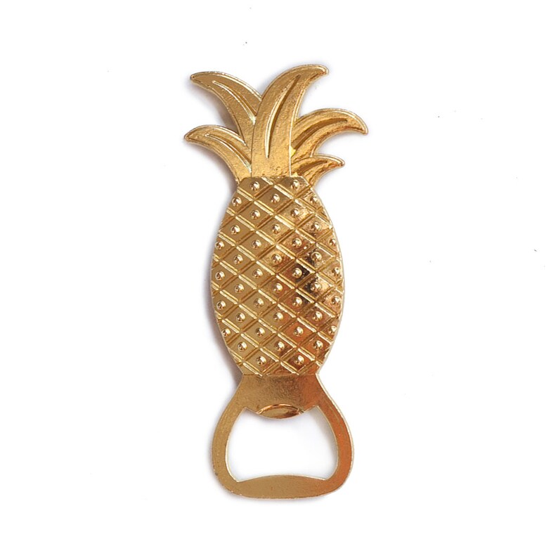 Pineapple Bottle Opener Gift Idea Gold Happy image 7