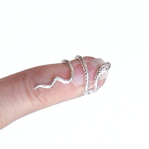 Zilver 925 sterlingzilver Snake Conch Ear CuffSnake Ear Cuff sterlingzilver of goud vermeil (geen piercing nodig)