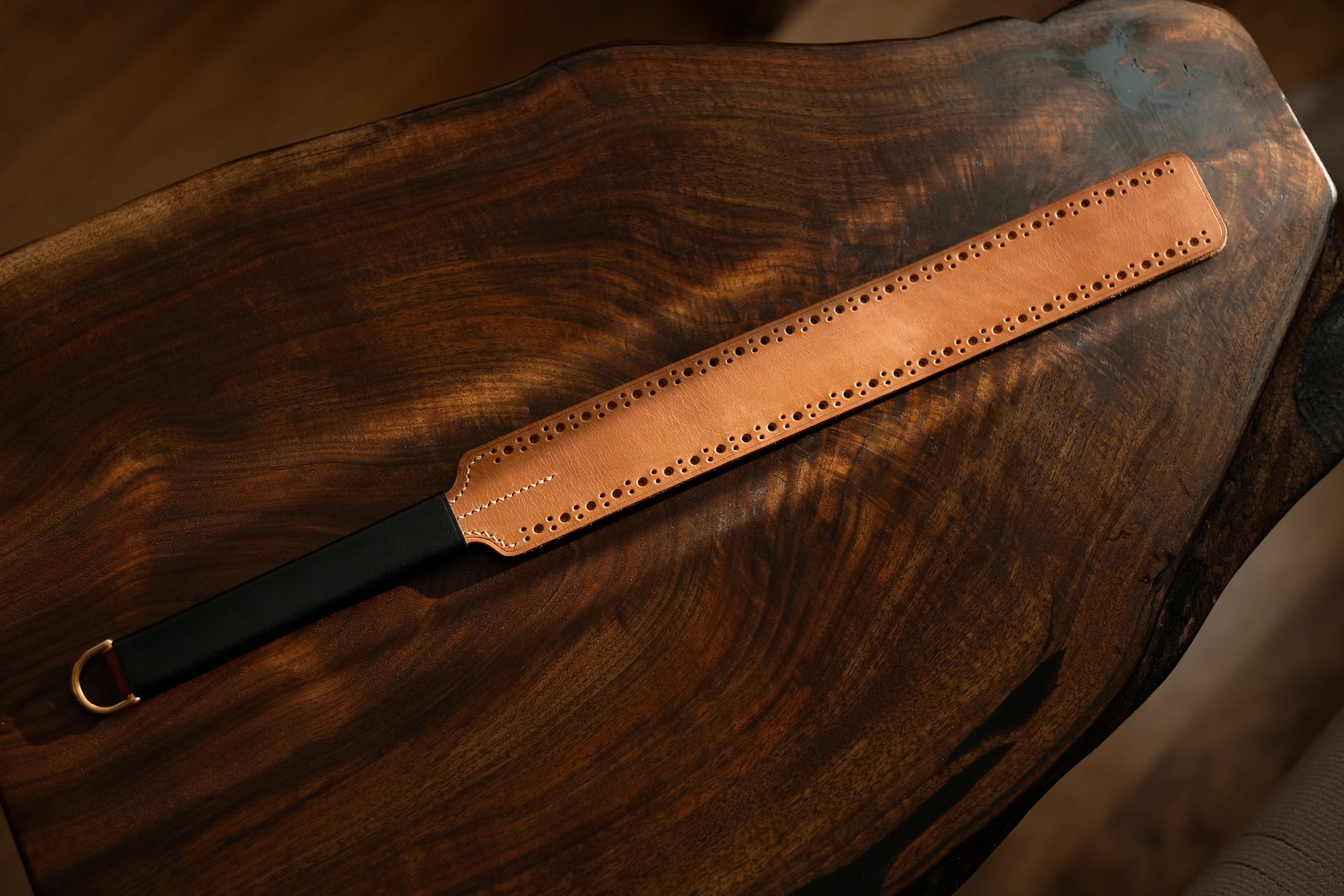 Leather Spanking Paddle strap Full grain Natural Horse Etsy