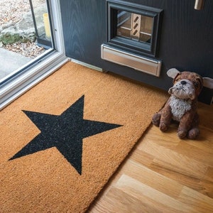 Star Doormat - Black
