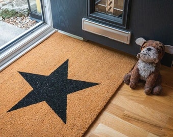 Star Doormat - Black