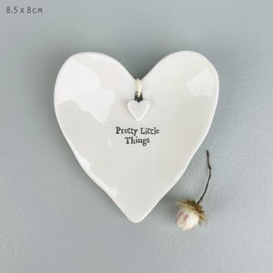 Porcelanowa biała misa w kształcie serca - Pretty Little Things