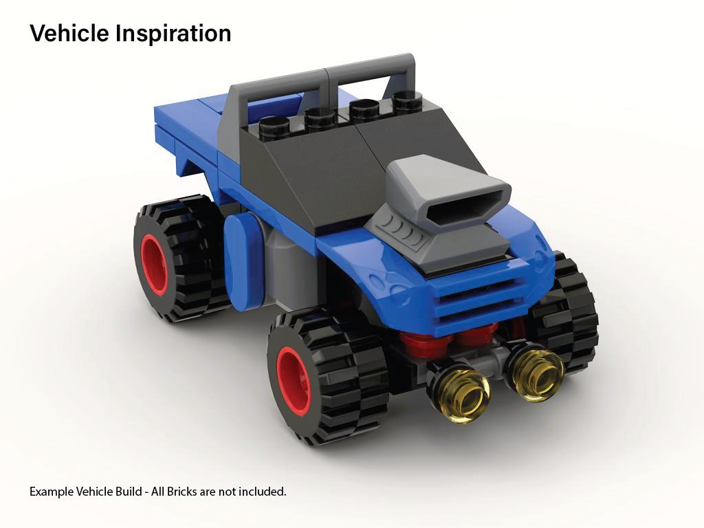 Brick Building Kit - Lego Mini Racer – Red, Black & White Race Car - Etsy
