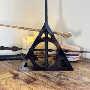 3D Printed Wand Holder: Hand-Painted Wizard Wand Display Rack