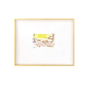 Original Abstract Mixed-Media Painting, Size 4”x6”, Matted in 8”x10”, Ready to Frame, Abstract Artwork, Original Artwork, Coastal Art