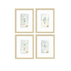 Original Abstract Artwork, Set of 4, Mixed Media, 5&quot; x 7&quot;, Original Artwork, Pink Art, Blue Art, Neutral Artwork, Pastel Wall Decor