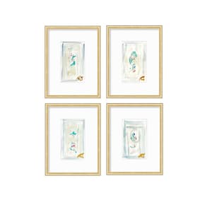 Original Abstract Artwork, Set of 4, Mixed Media, 5" x 7", Original Artwork, Pink Art, Blue Art, Neutral Artwork, Pastel Wall Decor