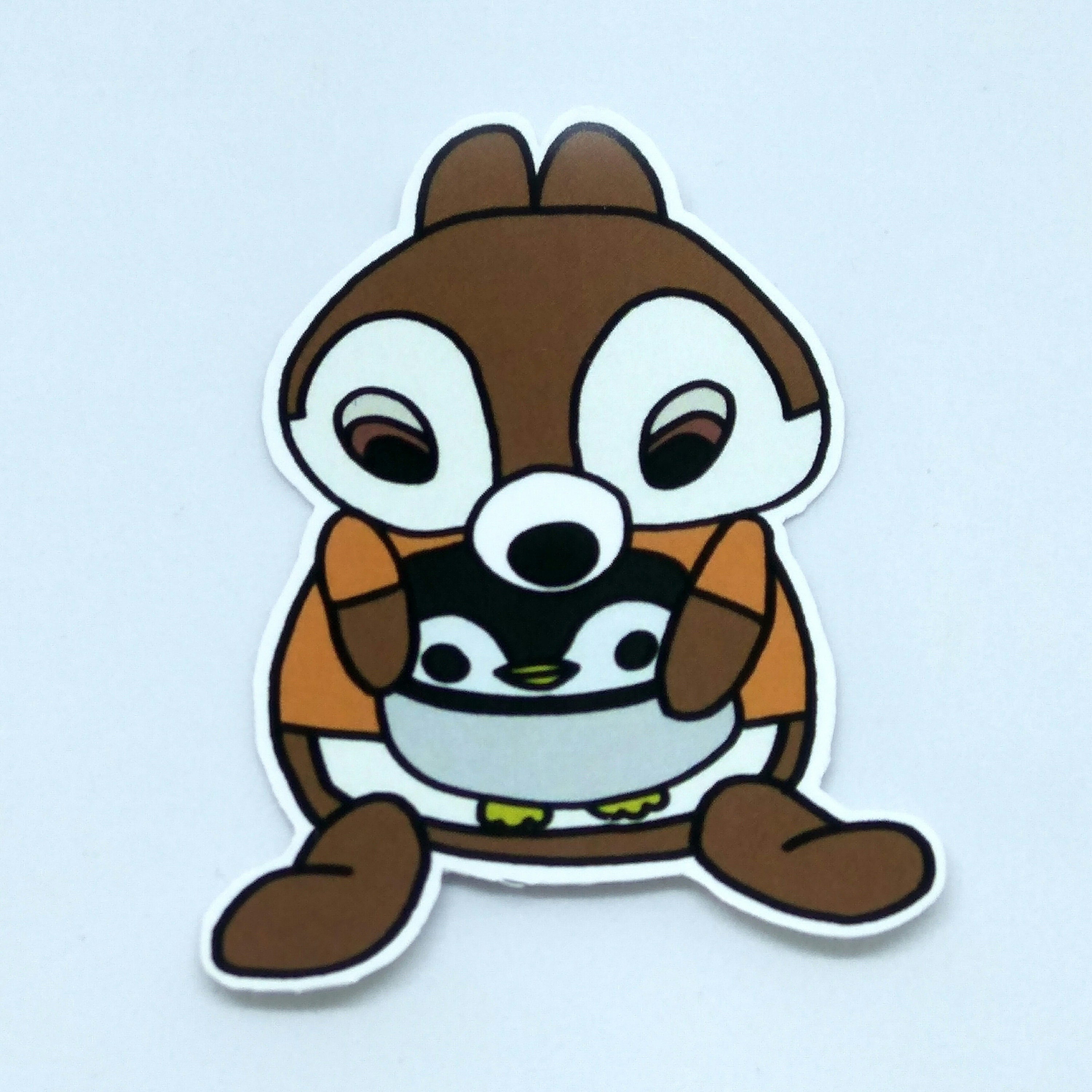 Chipmunk Keychain and Stickers Set Etsy UK