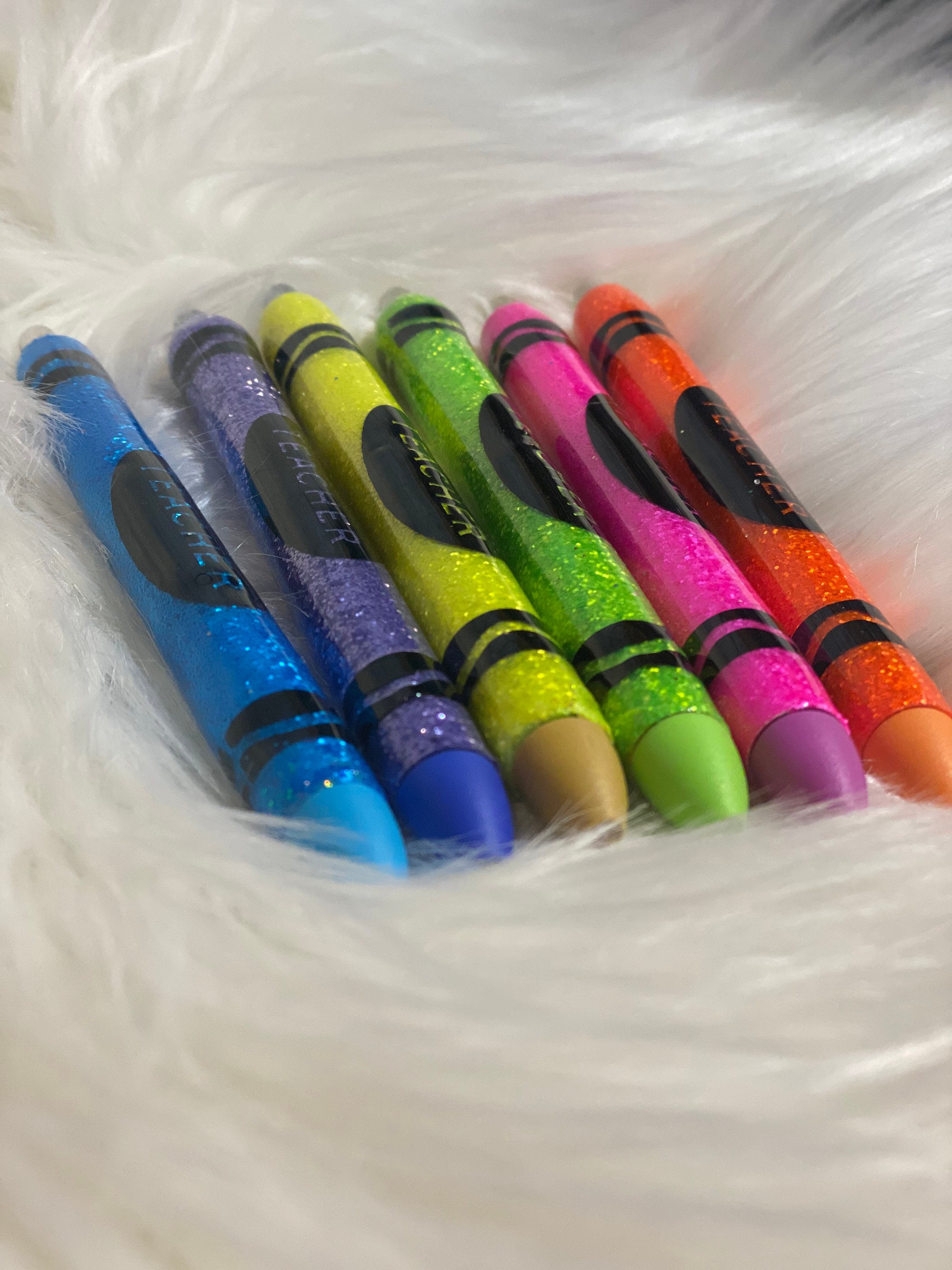 Glitter Crayon Teacher Gel Pens - Yahoo Shopping