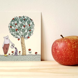 Carte postale - Arbre à fraises