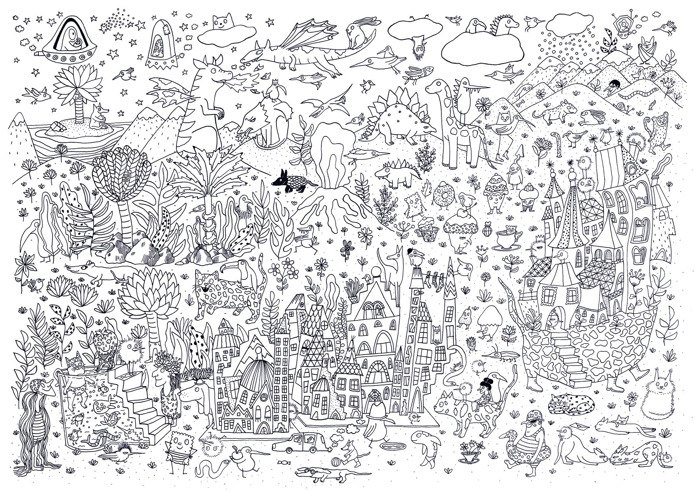 Giant coloring | Etsy