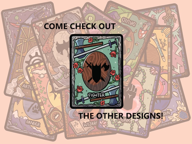 Printable Fighter Spell Cards Dnd 5e Blank Cards Full Colour Fillable ...
