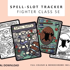 Fighter 5e spell slot tracker - Printable