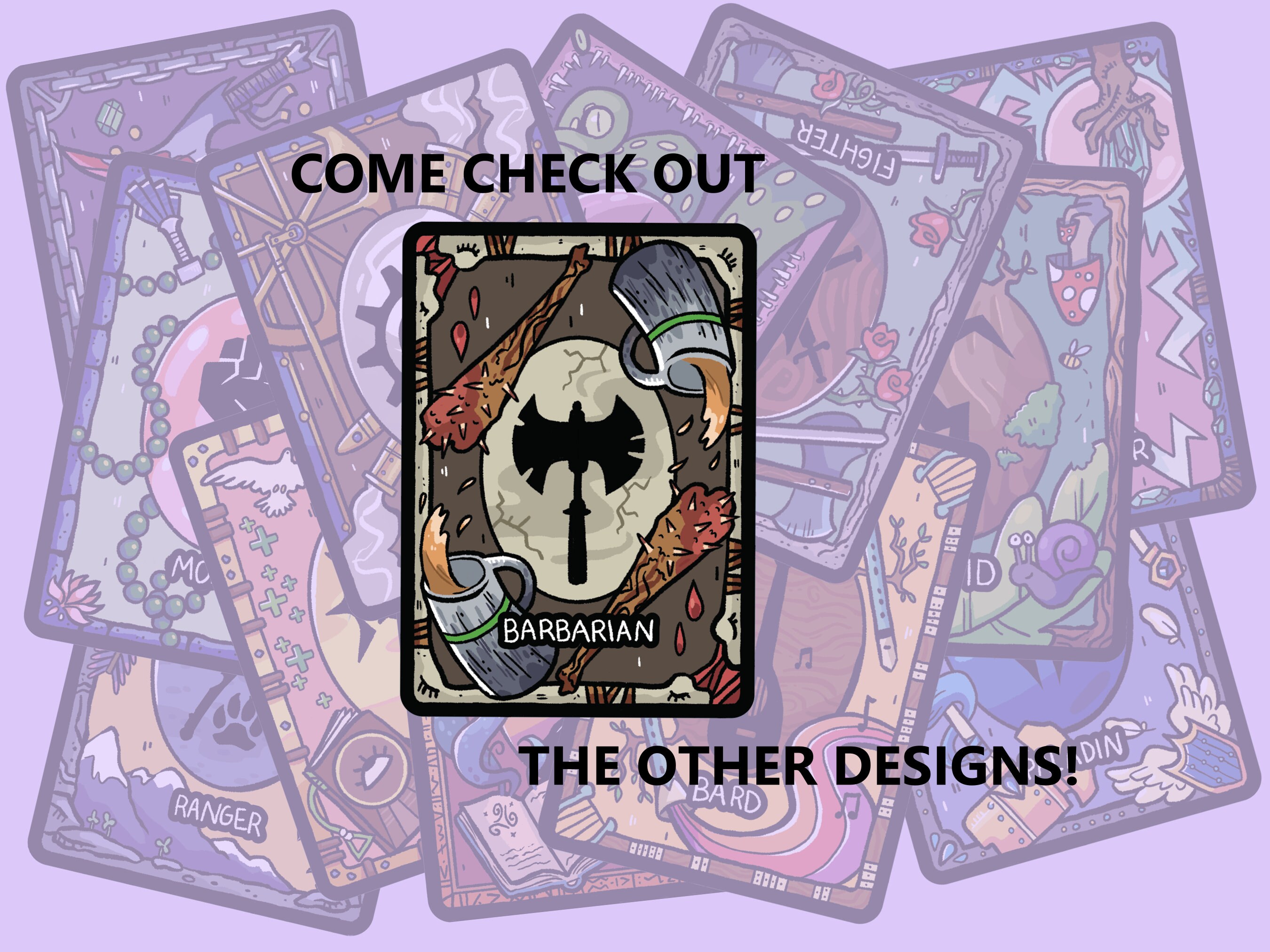 Printable Blank Barbarian Spell Cards - Dnd 5e - Full Colour - Fillable ...