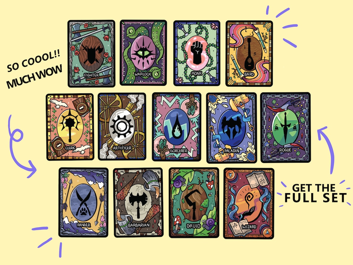 Dnd Blank Spell Cards ALL CLASSES Printable D D 5e Etsy Dnd blank spell cards all classes printable d d 5e etsy