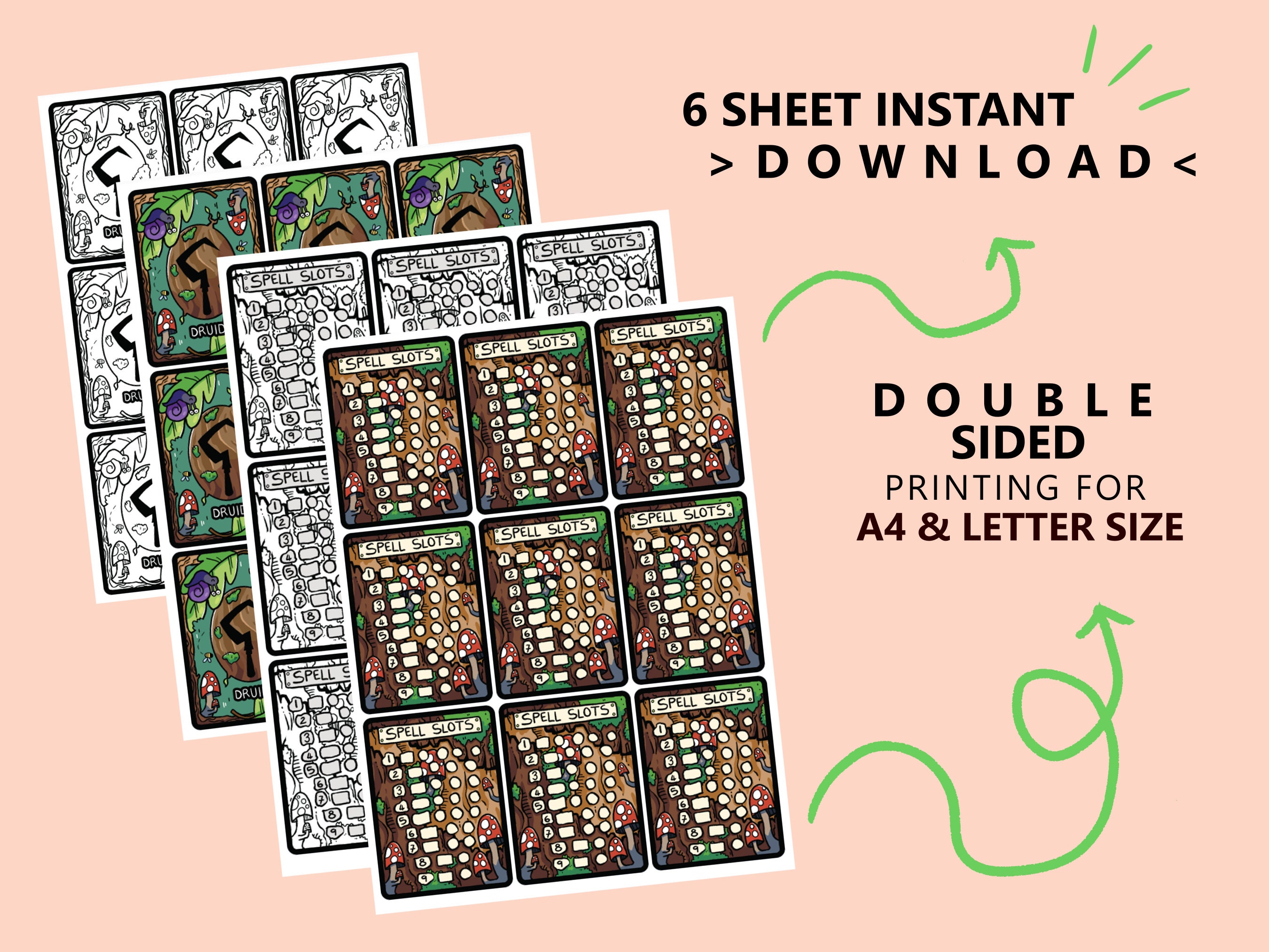 Druid 5e Spell Slots Printable - Etsy