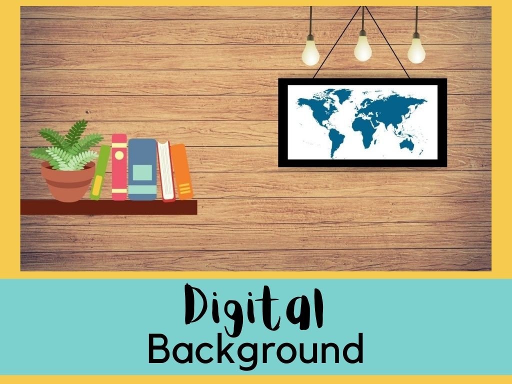 Virtual Teacher Zoom Background Digital Background Etsy Canada