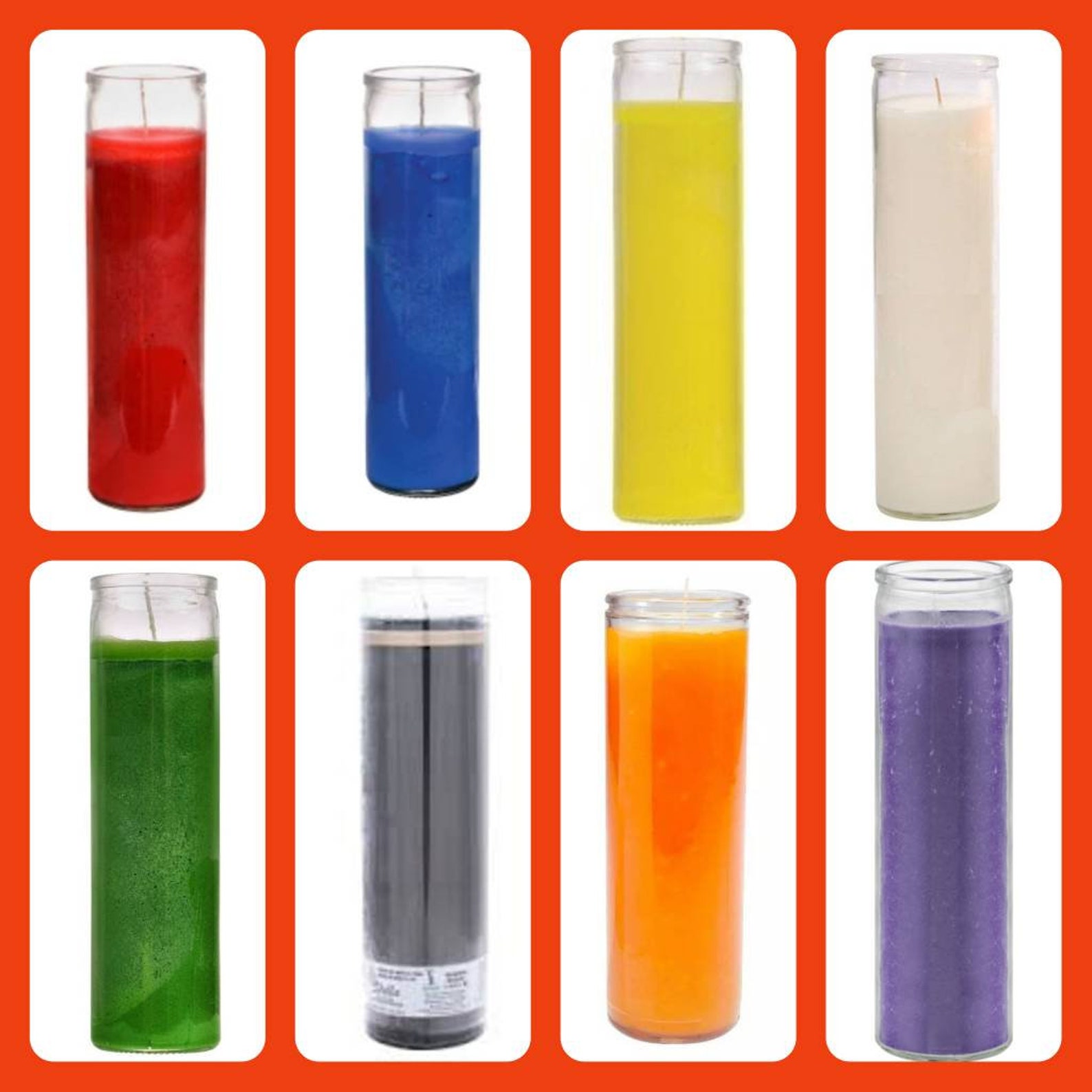 Glass Jar Prayer Candles 8 in. for lighting on cleaning Etsy