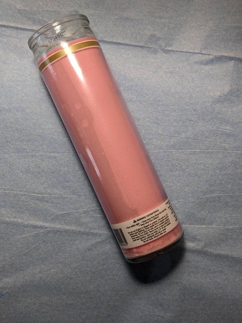 Candle Glass Jar Prayer 8 In Prayer Candle Jar Witch Etsy