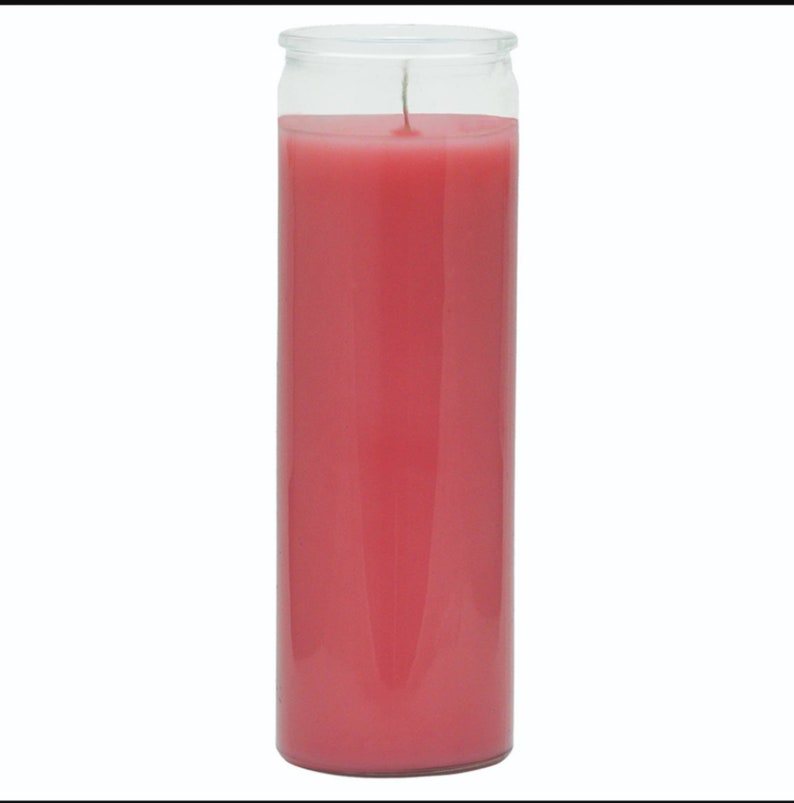 Candle Glass Jar Prayer 8 In Prayer Candle Jar Witch Etsy