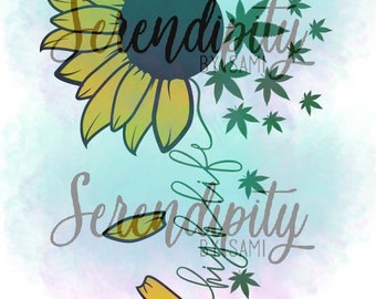 Free Free 203 Half Sunflower Half Weed Svg SVG PNG EPS DXF File