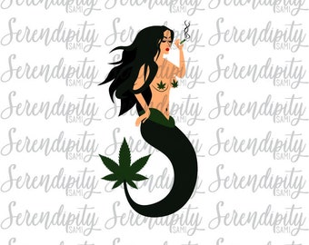 Download Cannabis Mermaid Etsy