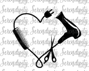 Hair Stylist Svg Etsy