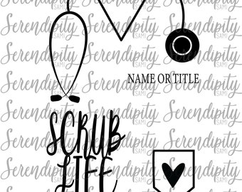 Scrub PNG File / Scrub Life PNG File / Nurse PNG / Doctor Svg