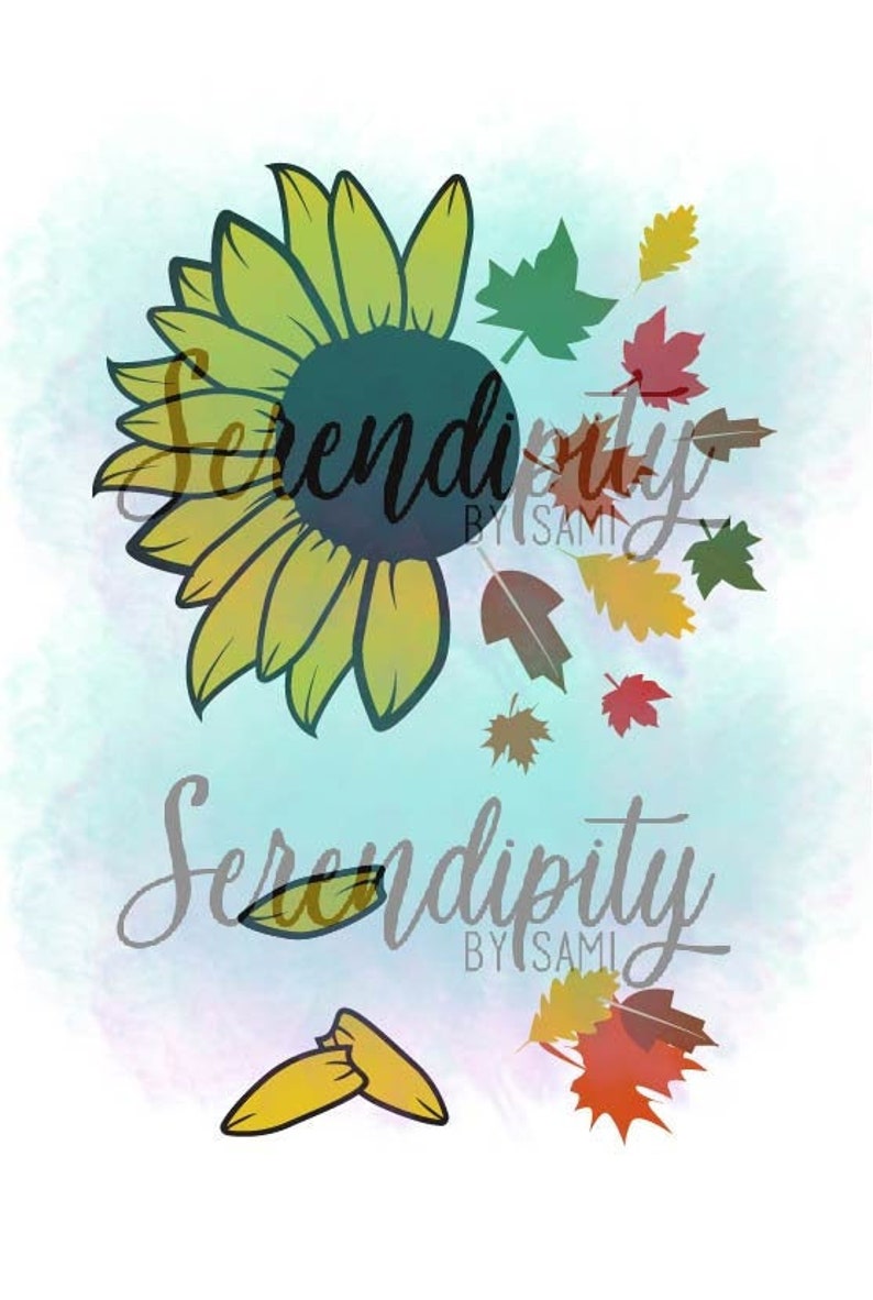 Download Fall Sunflower SVG and PNG File / Floral PNG / flower | Etsy