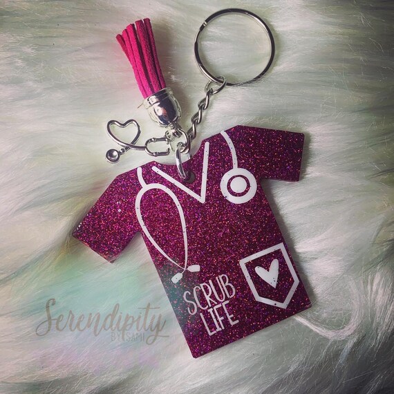 Nurse Keychain / Scrub Life Keychain / Keychain / Scrub Etsy