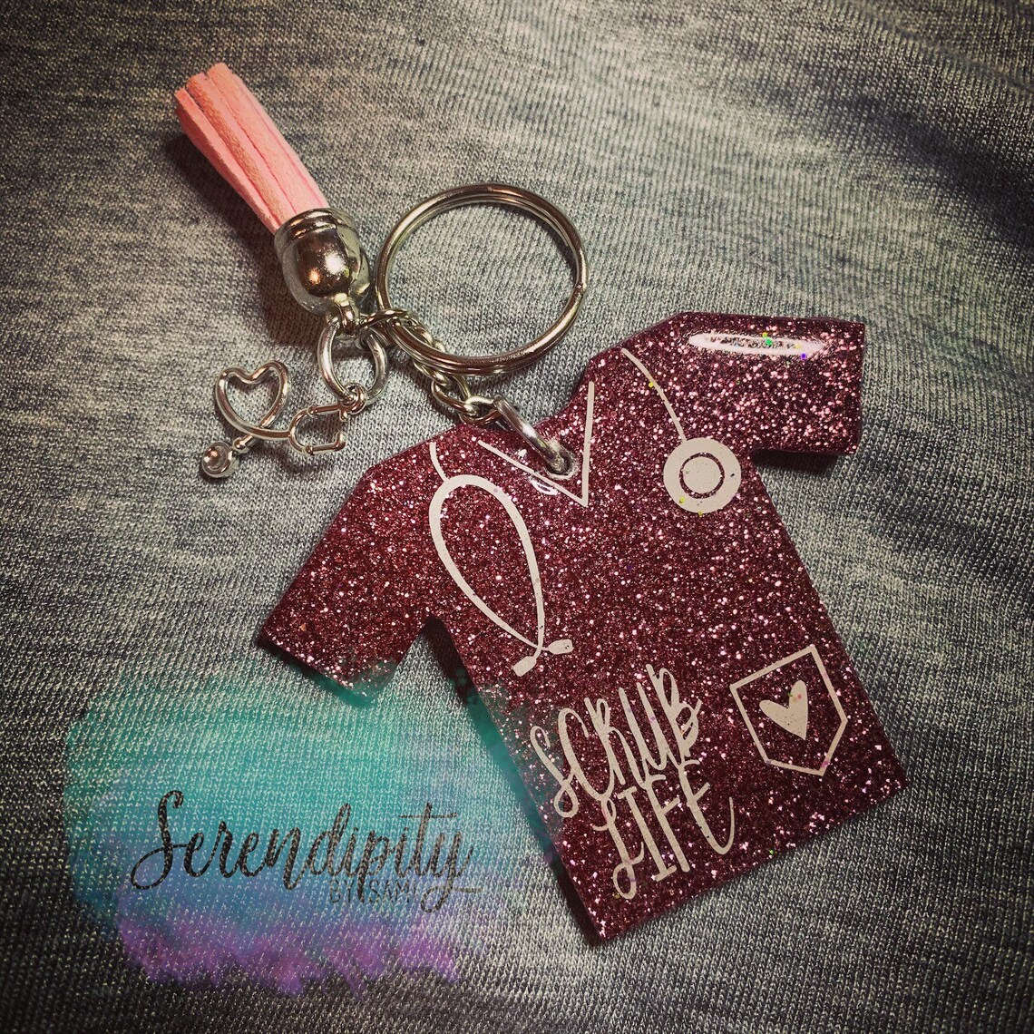 Nurse Keychain / Scrub Life Keychain / Keychain / Scrub Etsy