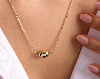 14K guld urna halsband, personligt minnesmärke askhållare minnessak