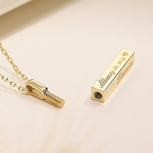 Solid gold shop cremation jewelry