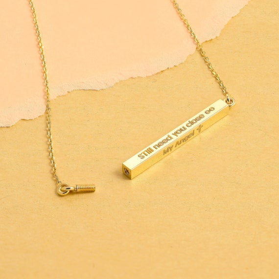 14K Gold Custom Cremation Urn Necklace 