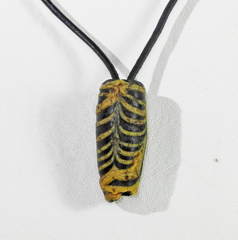 Emulating Agate Ancient Hellenistic to Roman era Dragged /& Trailed Glass Bead