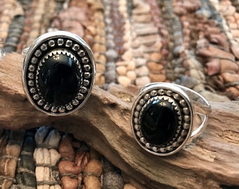 Sterling Silver Black Onyx Ring