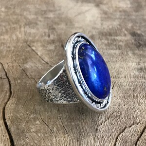 Lapis lazuli Sterling Ring 8