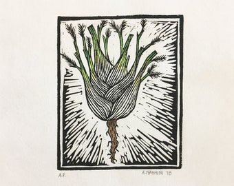 Fennel Block Print