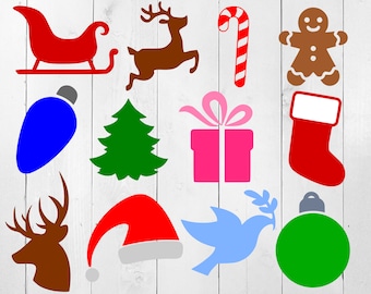 Christmas SVG, Christmas SVG Bundle, Christmas Cut File, Christmas clip art, santa svg, holiday files for cricut, Winter svg, holiday svg,