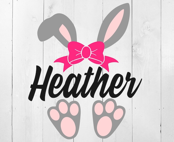 Download Easter SVG Easter Monogram SVG Bunny Monogram SVG bow svg ...