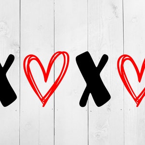 Valentinstag SVG, XOXO SVG, Valentinstag Png, Herzen Svg, Valentinstag Svg, Valentinstag Clipart, Herzen, Hugs an Kisses, Xoxo Cut File,