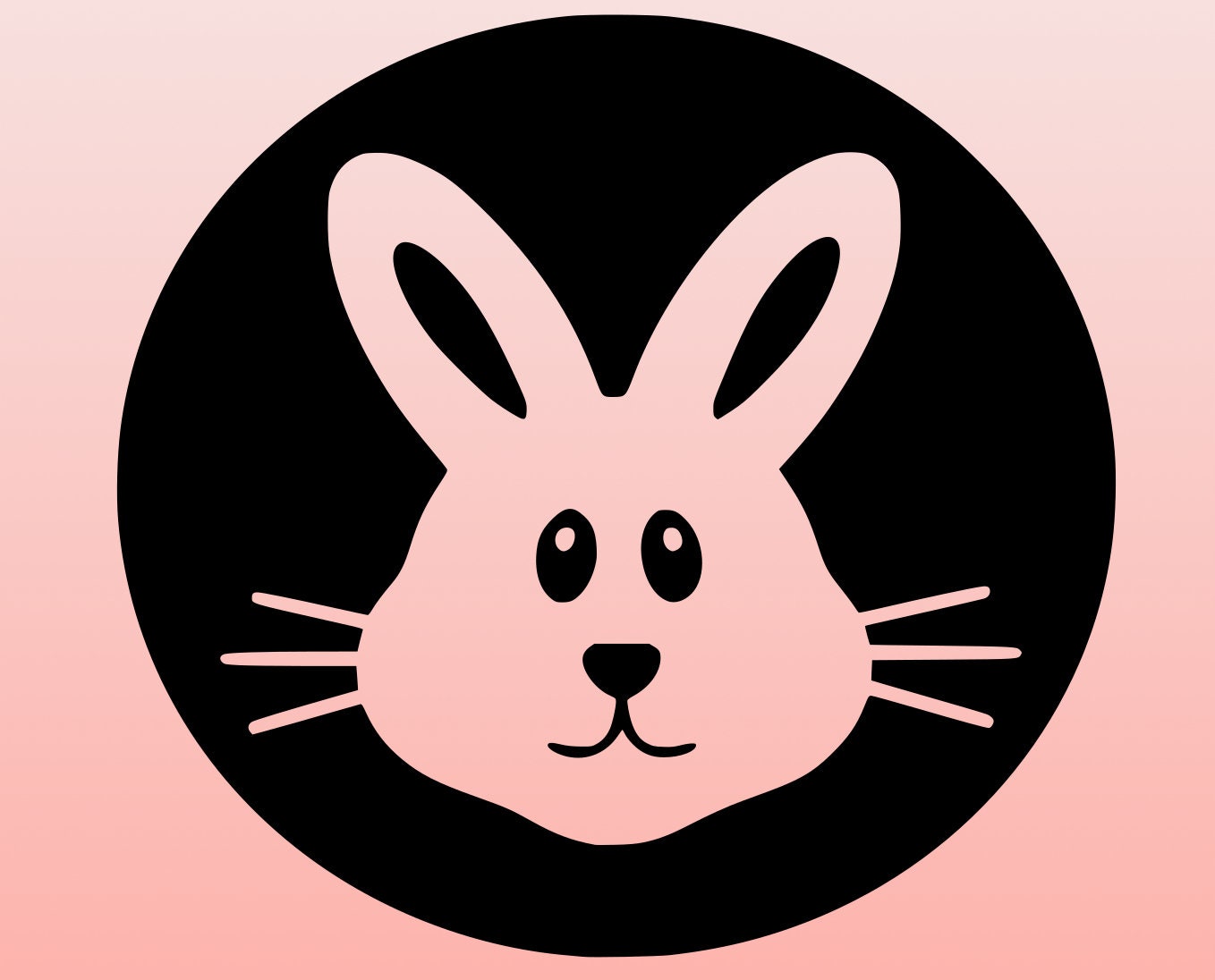 Easter Svg Easter Bunny Svg Bunny Face Cut File Easter Bunny Head Svg Dxf Png Eps