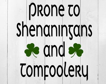 St Patricks Day SVG, Benägen att upptåg Svg, Klöver svg, St Patricks SVG, Upptåg SVG, St Patricks skjorta design, Shamrock skjorta svg