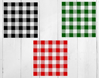 Buffalo Plaid SVG, Plaid Svg, Checkered pattern, Plaid template, check pattern svg, buffalo plaid stencil, holiday plaid, Christmas plaid