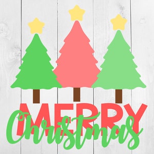 Merry Christmas SVG, Christmas SVG, Retro Christmas Sublimation, Christmas Tree svg, Pink Tree, Christmas clipart, Christmas tree PNG,